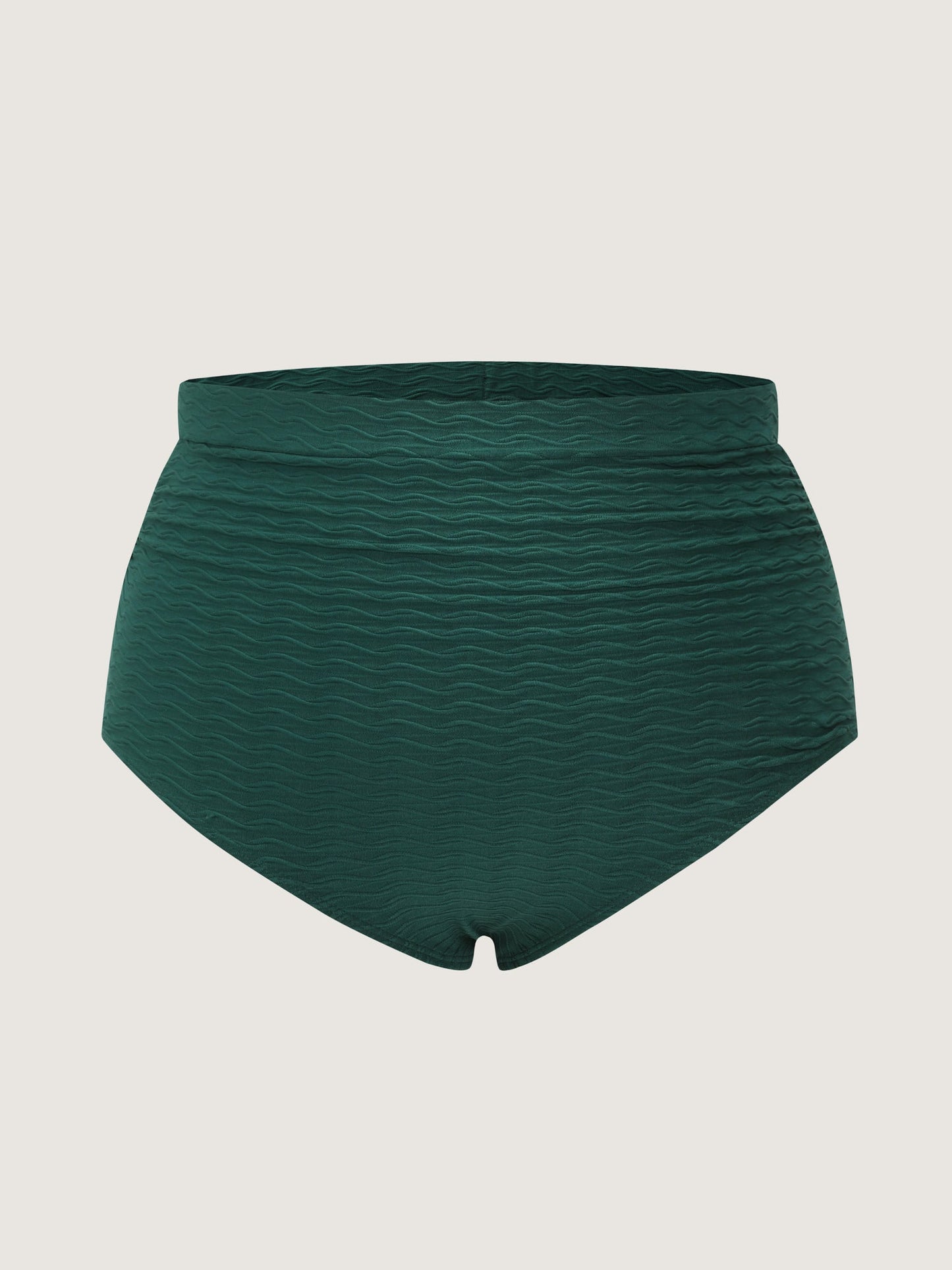 High Waisted Ruched Swim Bottoms