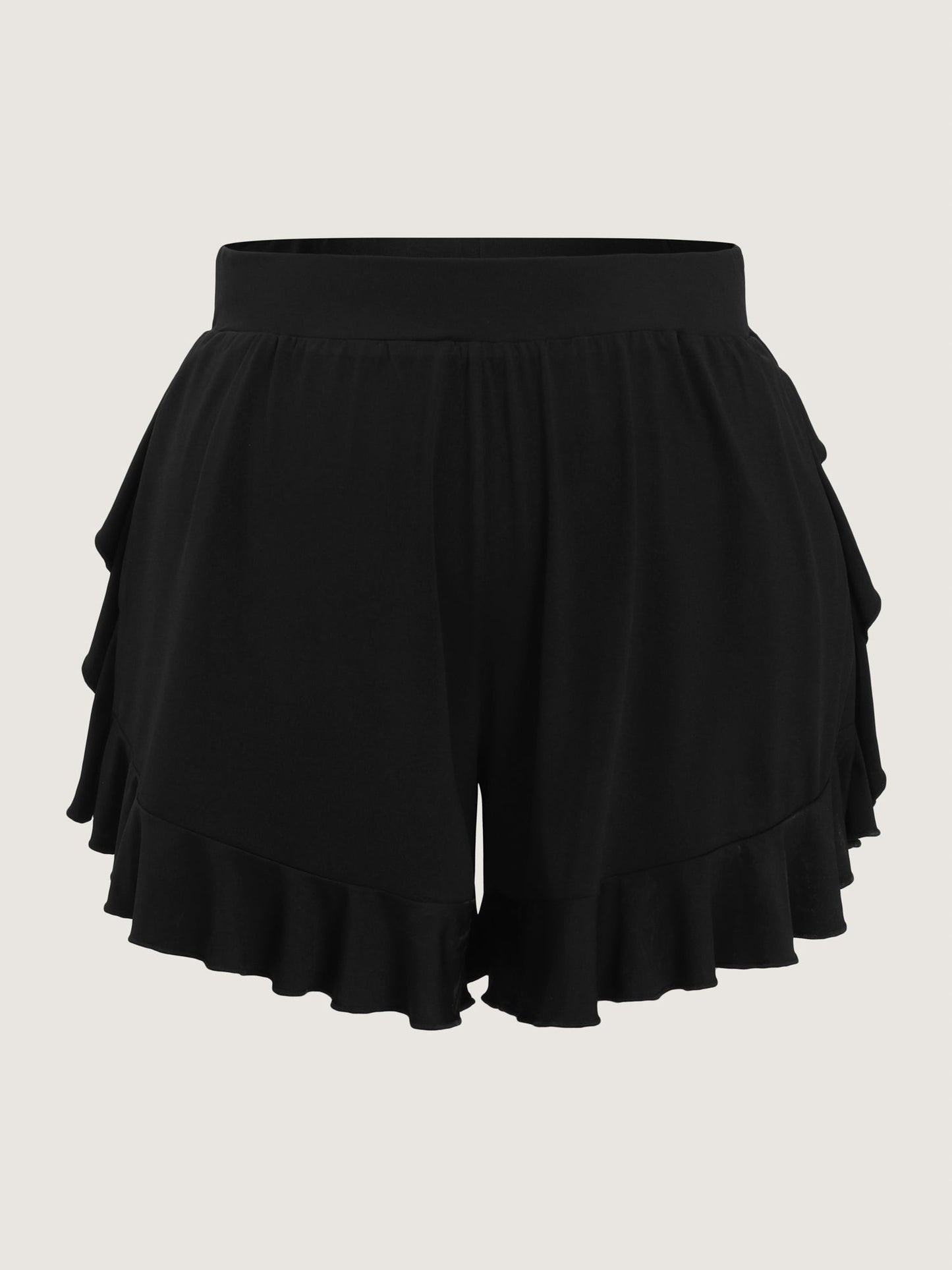 Lotus Leaf Wide-Leg Shorts