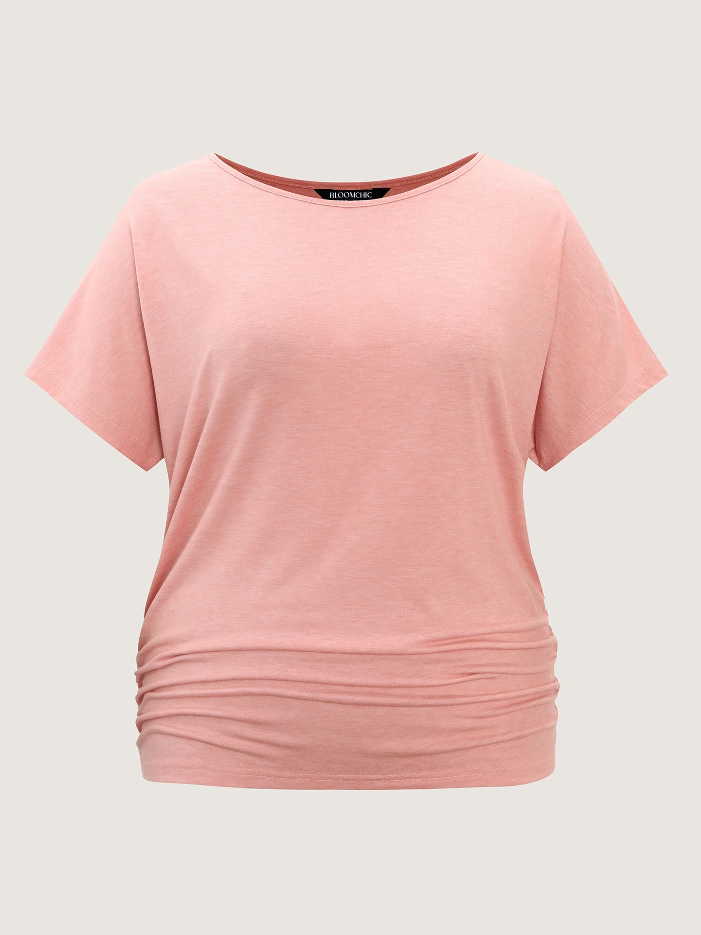 Supersoft Stretchy Ruched Hip-Coverage T-Shirt