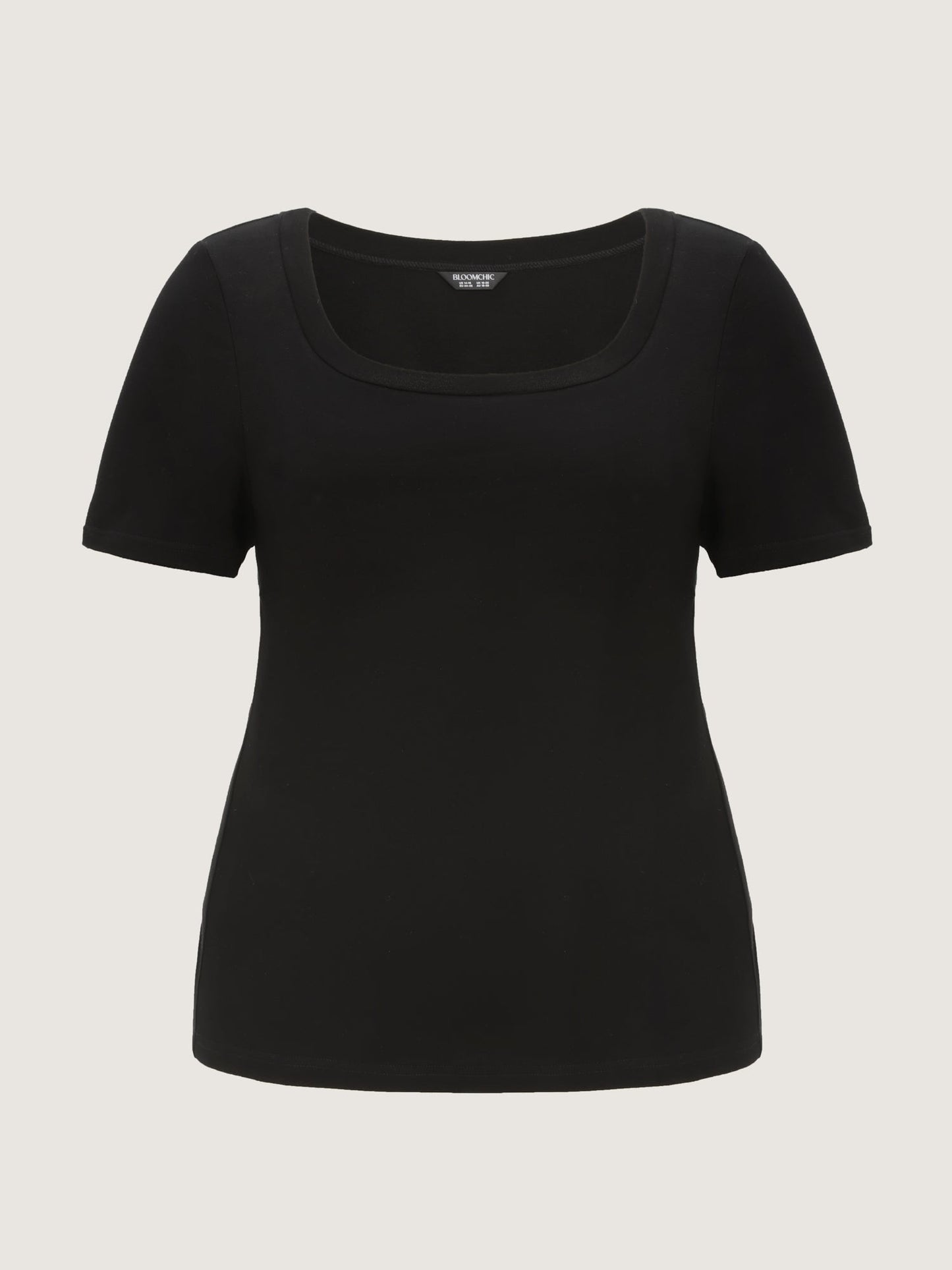 Supersoft Supportive Bra Square Neckline Fitted T-Shirt
