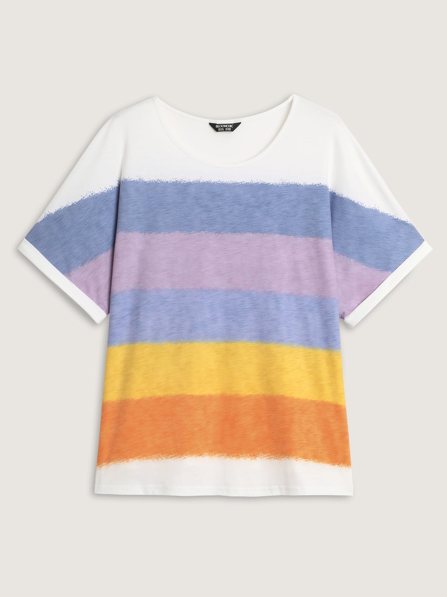Multi-Color Supersoft Round Neck Knit Top
