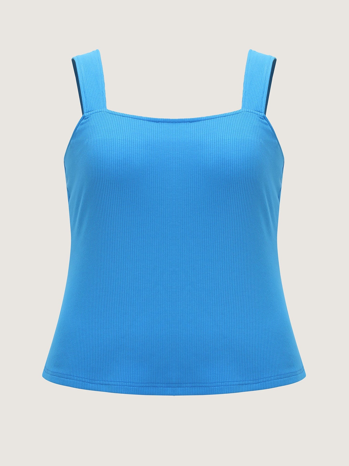 Supersoft Stretchy Wide Strap Plain Tank Top