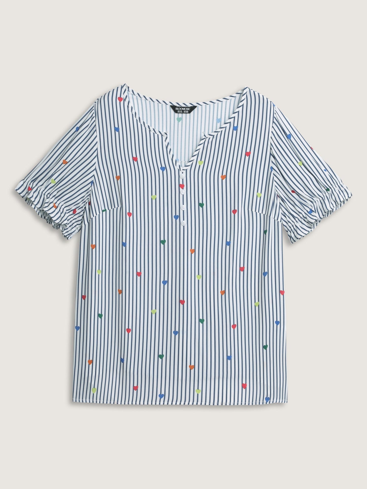 Floral Print Notched Collar Blouse