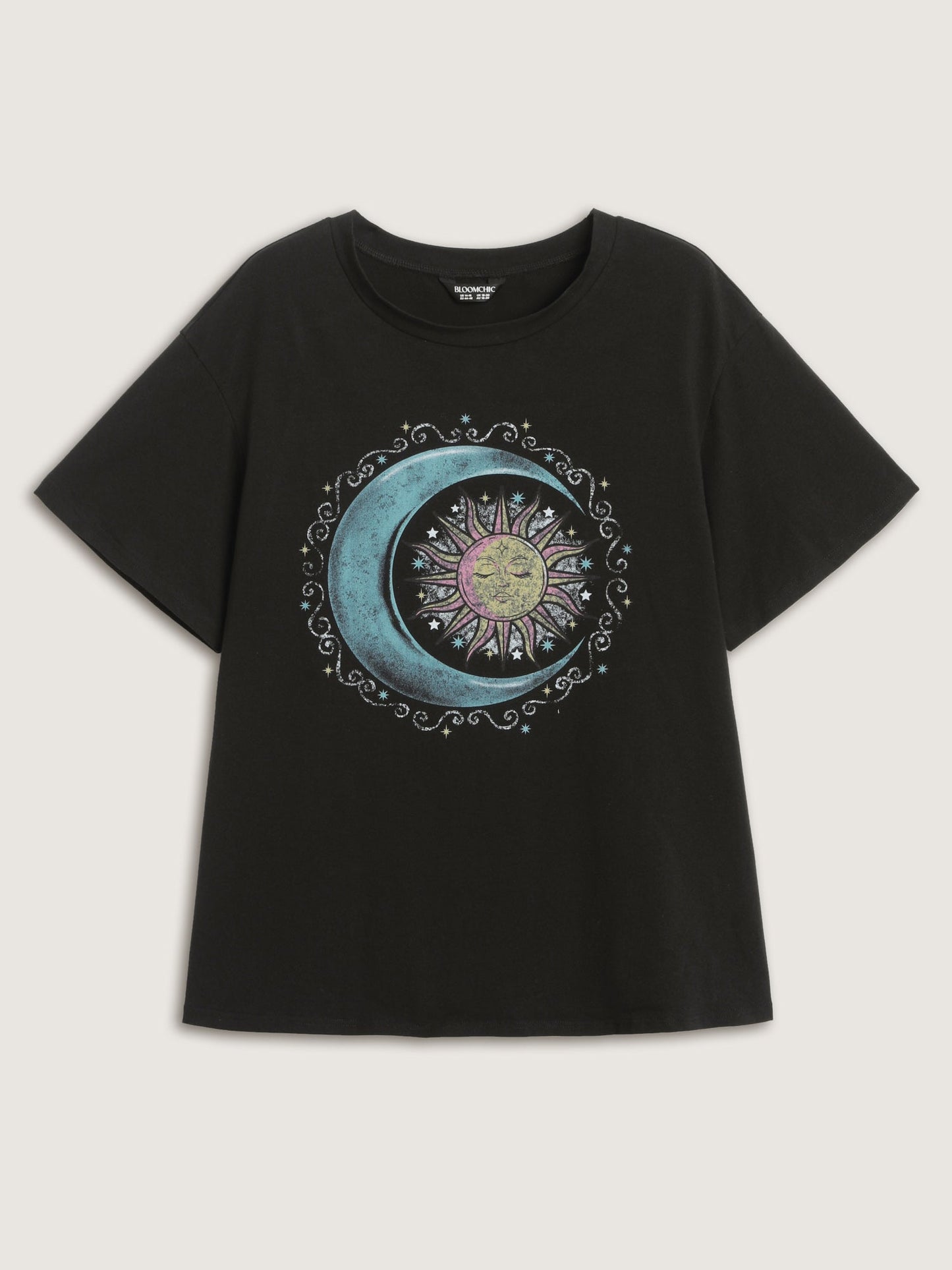 Pure Cotton Outerspace Print T-Shirt