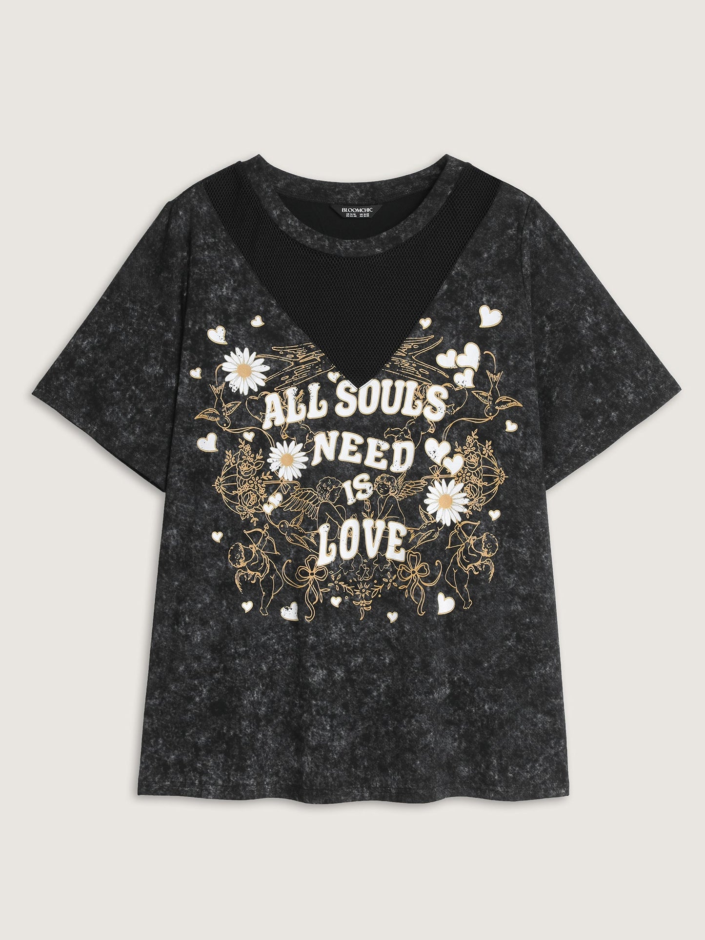Stretchy Positive Affirmations Cut-Out T-Shirt