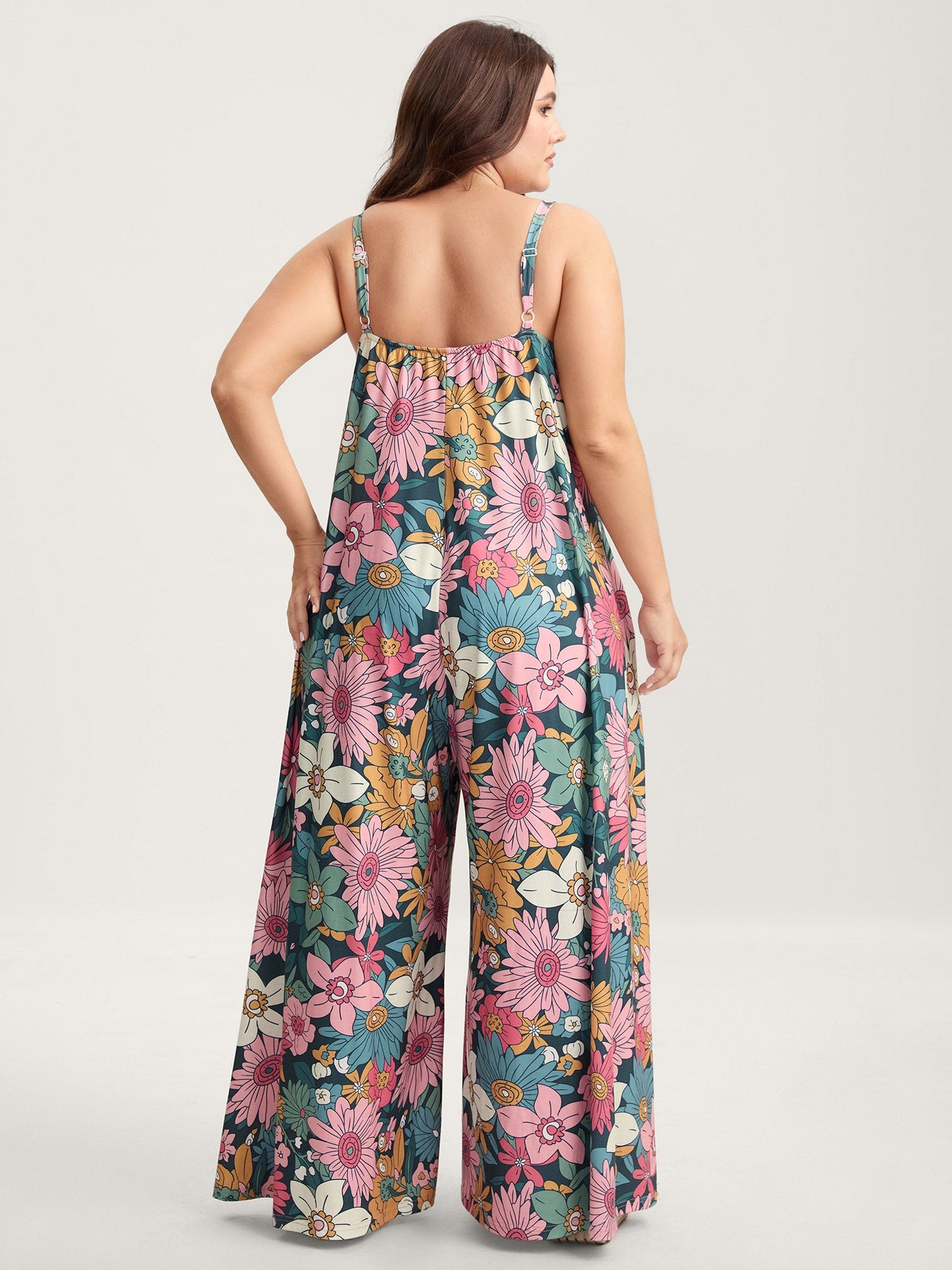 plus size Vivid Groove Stretchy Adjustable Jumpsuit