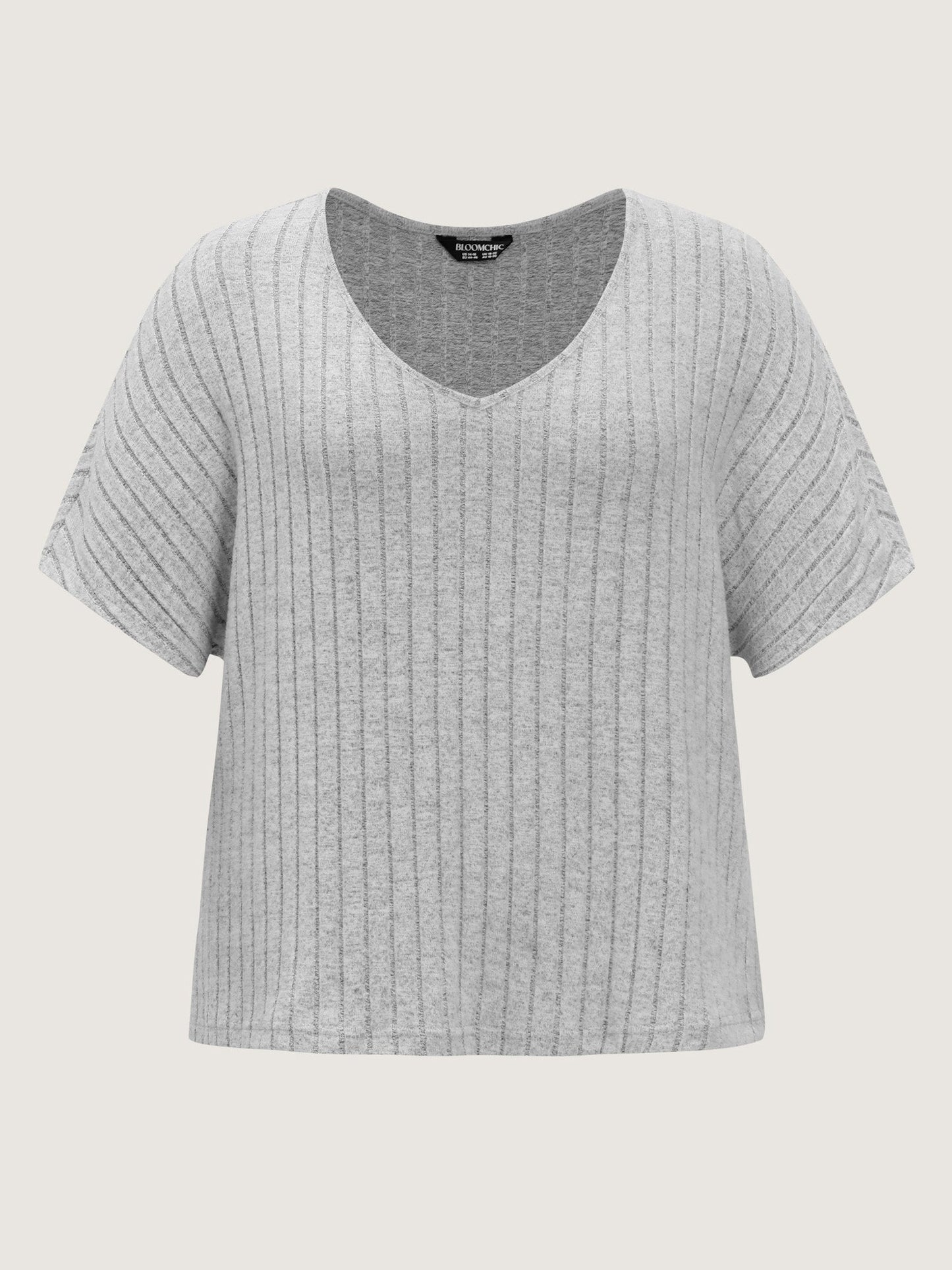 Stretchy-Fit Ribbed Texture Lounge Set