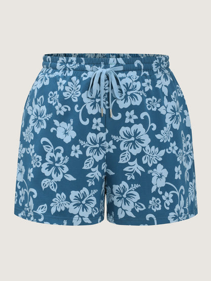 Pure Cotton Beach Floral Print Shorts