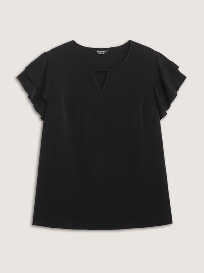 Layered Ruffled Arm-Friendly Sleeve Blouse