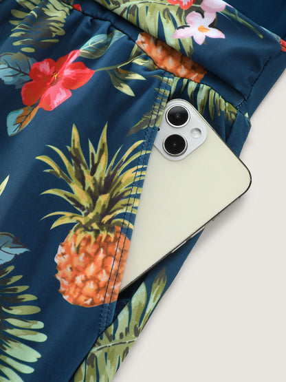 Tropical Floral Pockets One-Piece Swimsuit