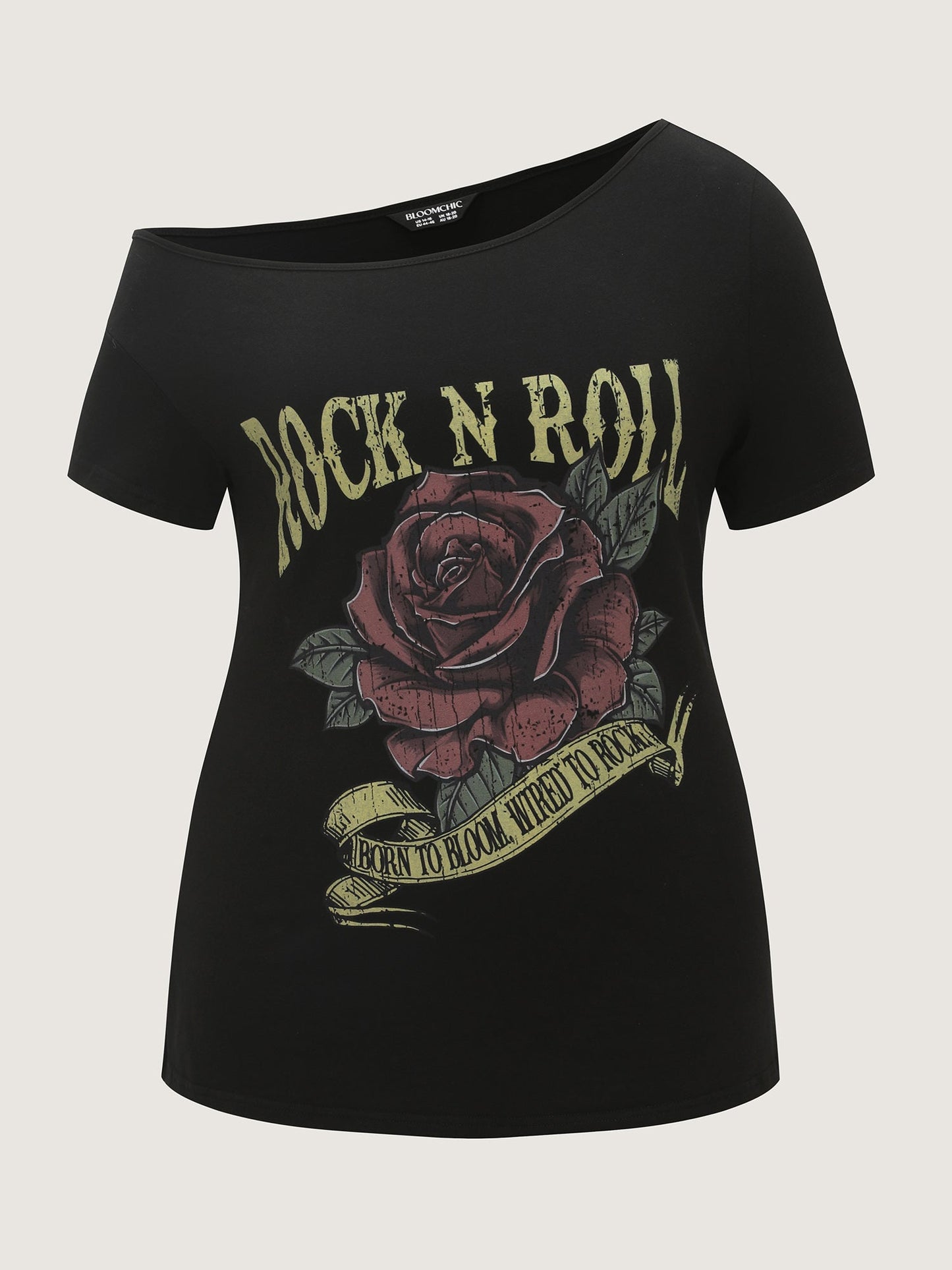 Cotton Rock And Roll Print T-Shirt