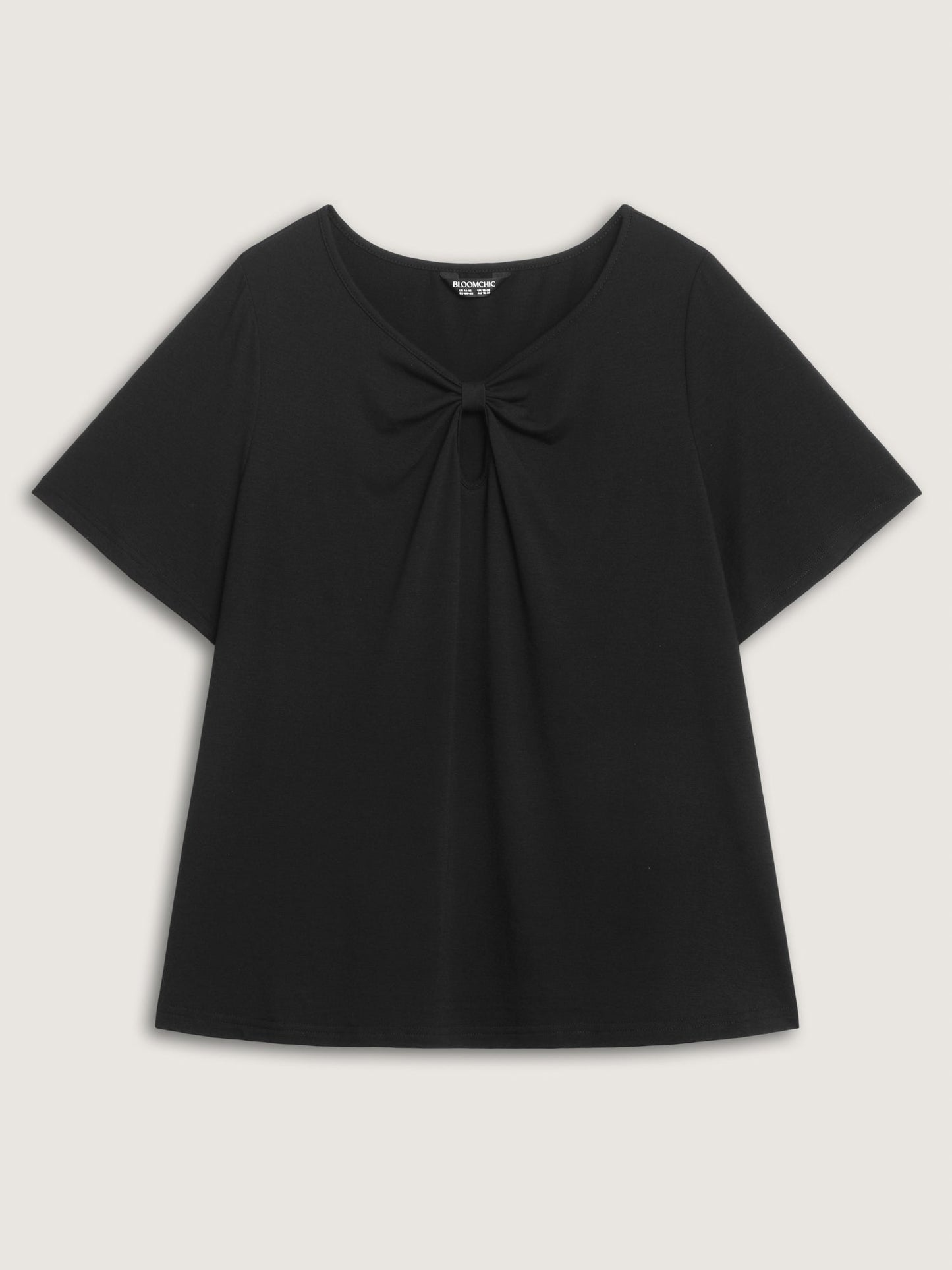 Supersoft Keyhole Neckline Drawstring T-Shirt