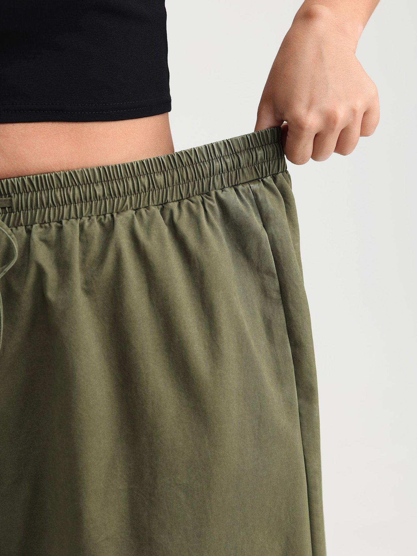 Pure Cotton Distressed Washed Pants