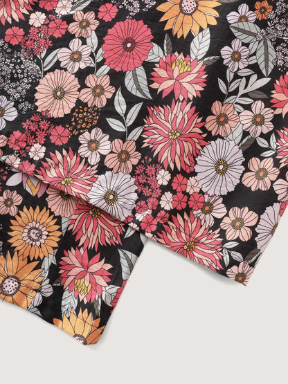 Supersoft Bright Floral Print Wide-Leg Pants