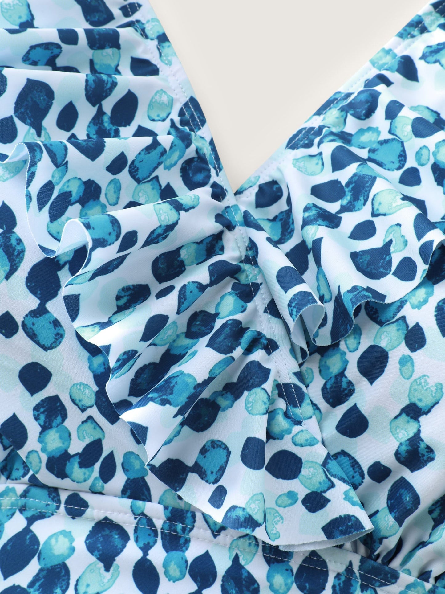 Polka Dots Print Pockets Swim Dress