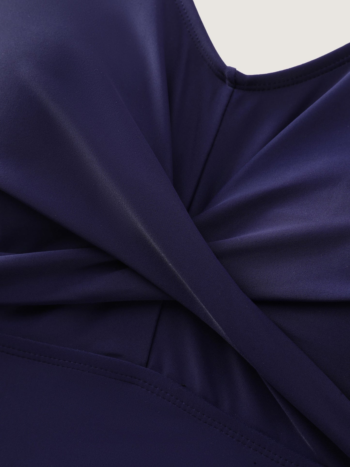 Laser Cut Flutter Sleeve Pockets Swim Dress