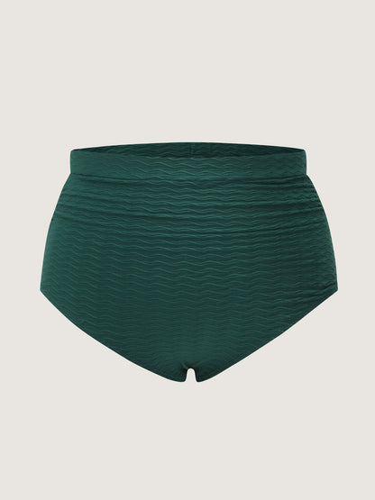 High Waisted Ruched Swim Bottoms