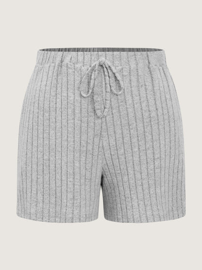 Stretchy-Fit Ribbed Texture Lounge Set