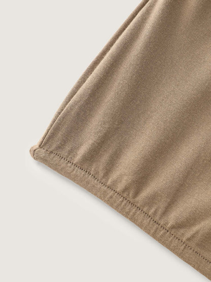 Supersoft One-Shoulder Draped Plain Knit Top