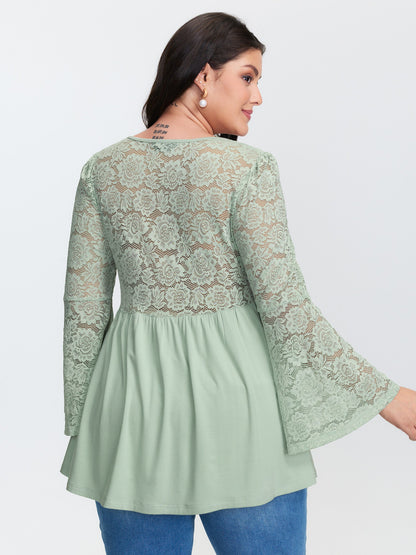 Tunic Waist-Tie Flowy Knit Top