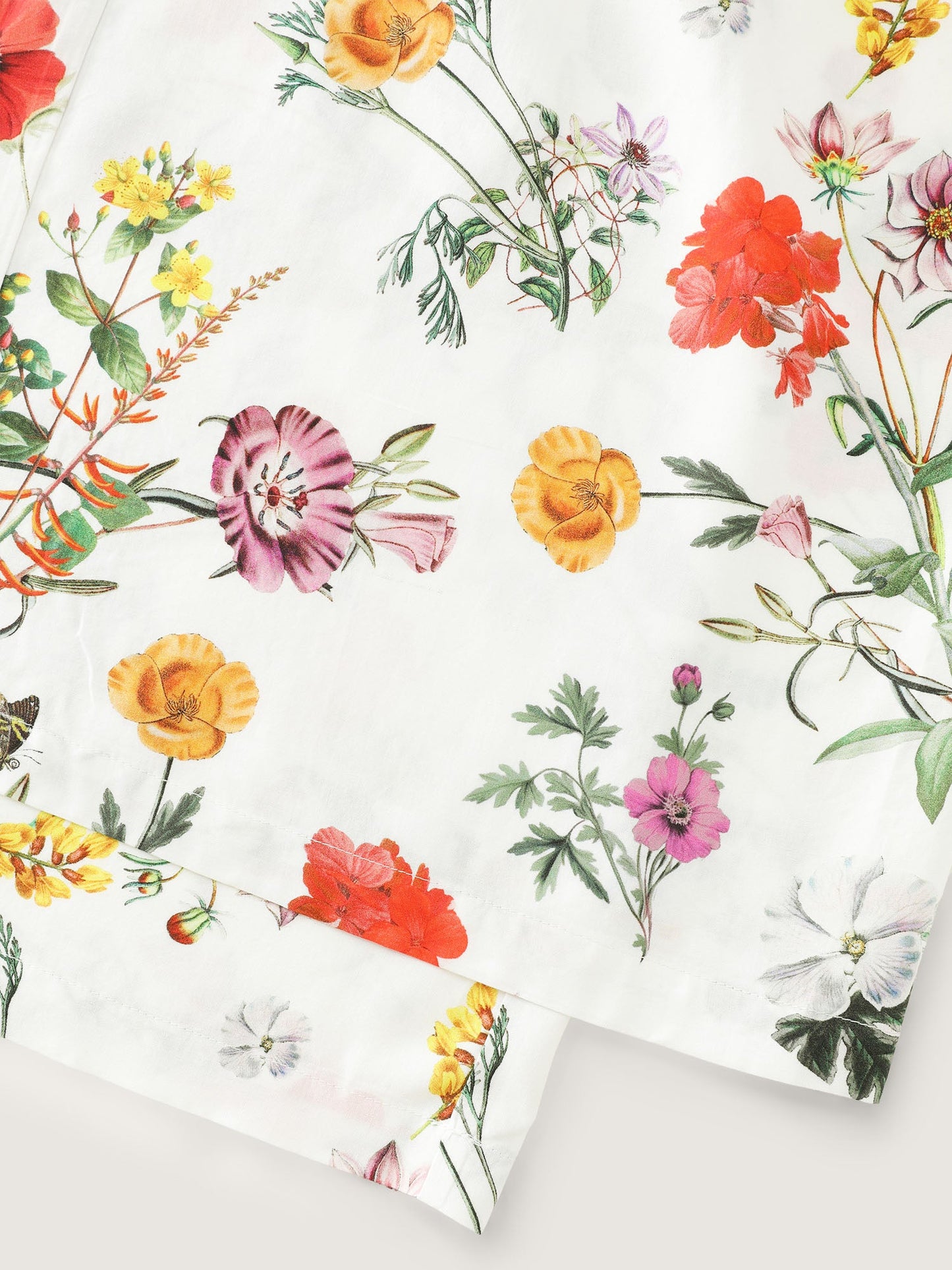 Floral Print Stretchy Waist Wide-Leg Pants