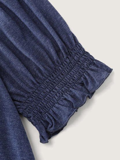 Supersoft Pleated Bust-Friendly T-Shirt