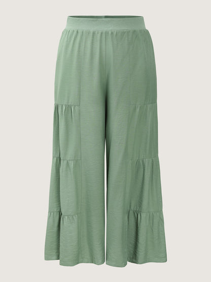 Supersoft Tiered Wide-Leg Pants