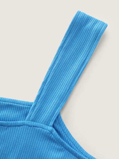Supersoft Stretchy Wide Strap Plain Tank Top