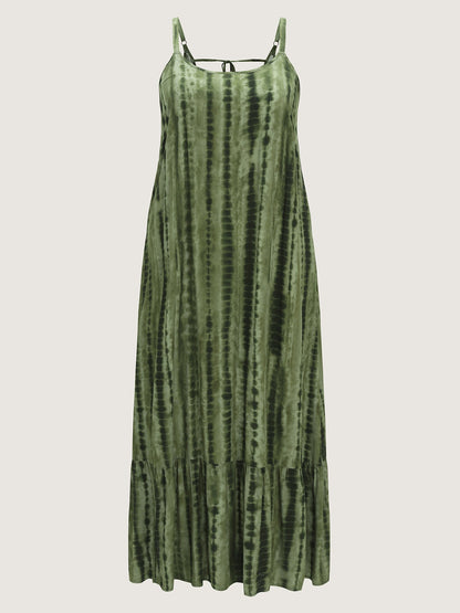 Tie-Dye Effect Cami Maxi Dress