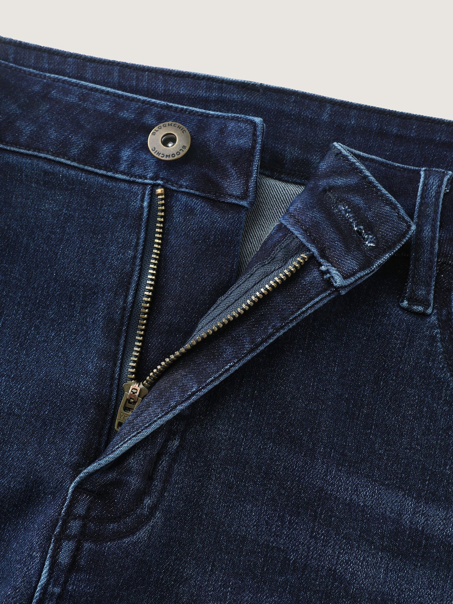 Stretchy Skinny-Fit Denim Shorts