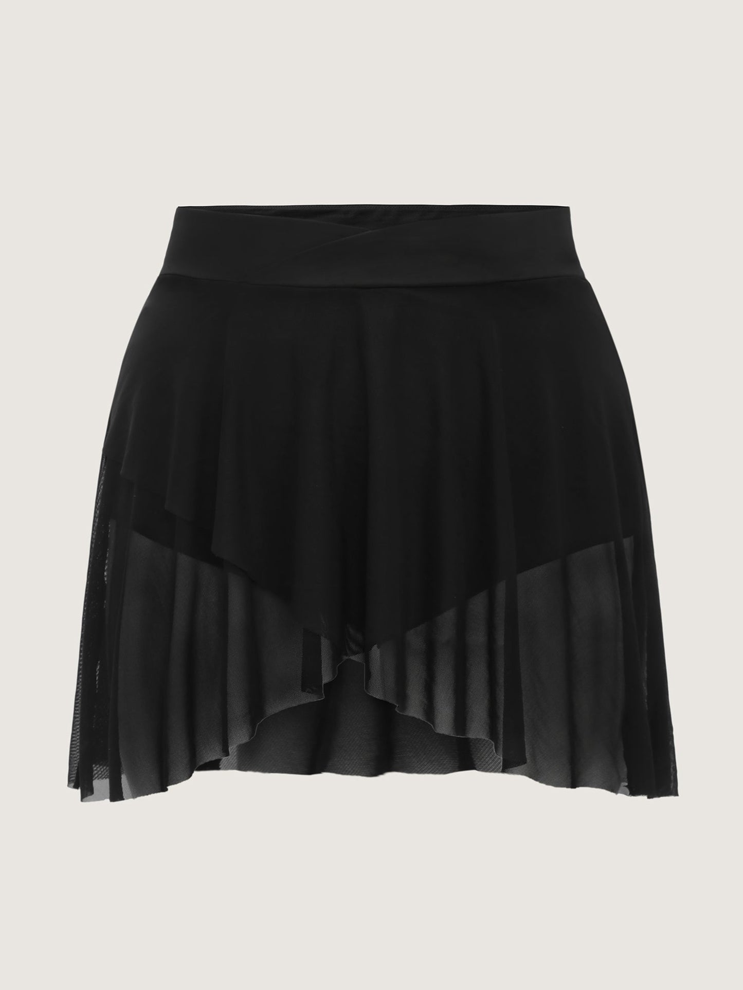 Overlap Waistband Hips Coverage Swim Bottoms