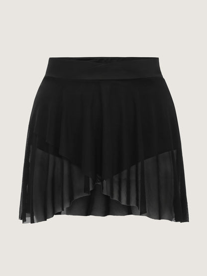 Overlap Waistband Hips Coverage Swim Bottoms