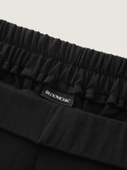 Pleated Wide-Leg Curve-Friendly Pants
