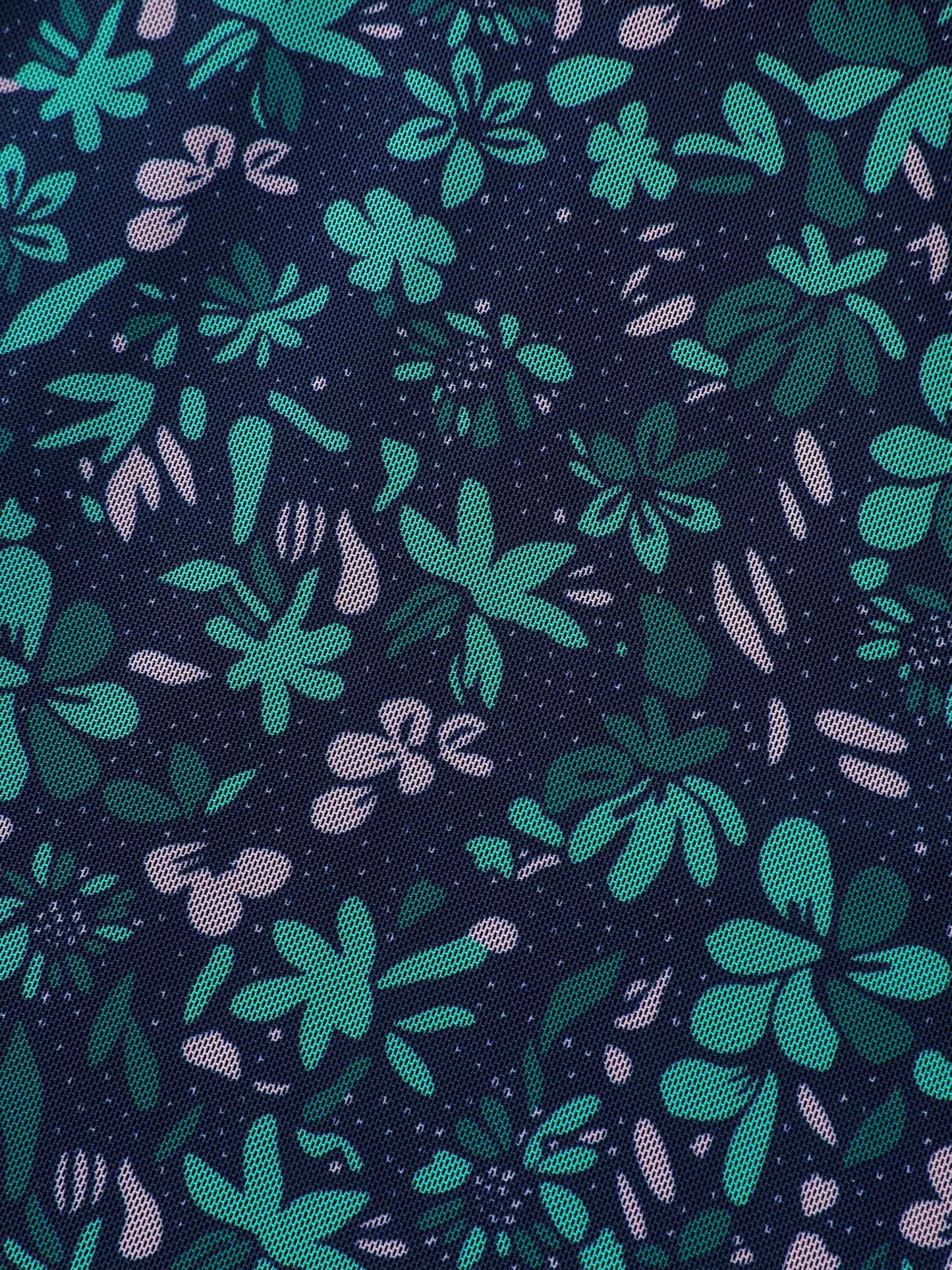 Colorful Sheer Floral Print Swim Dress