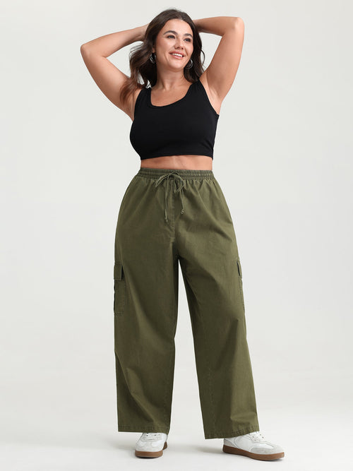 Pure Cotton Distressed Washed Pants