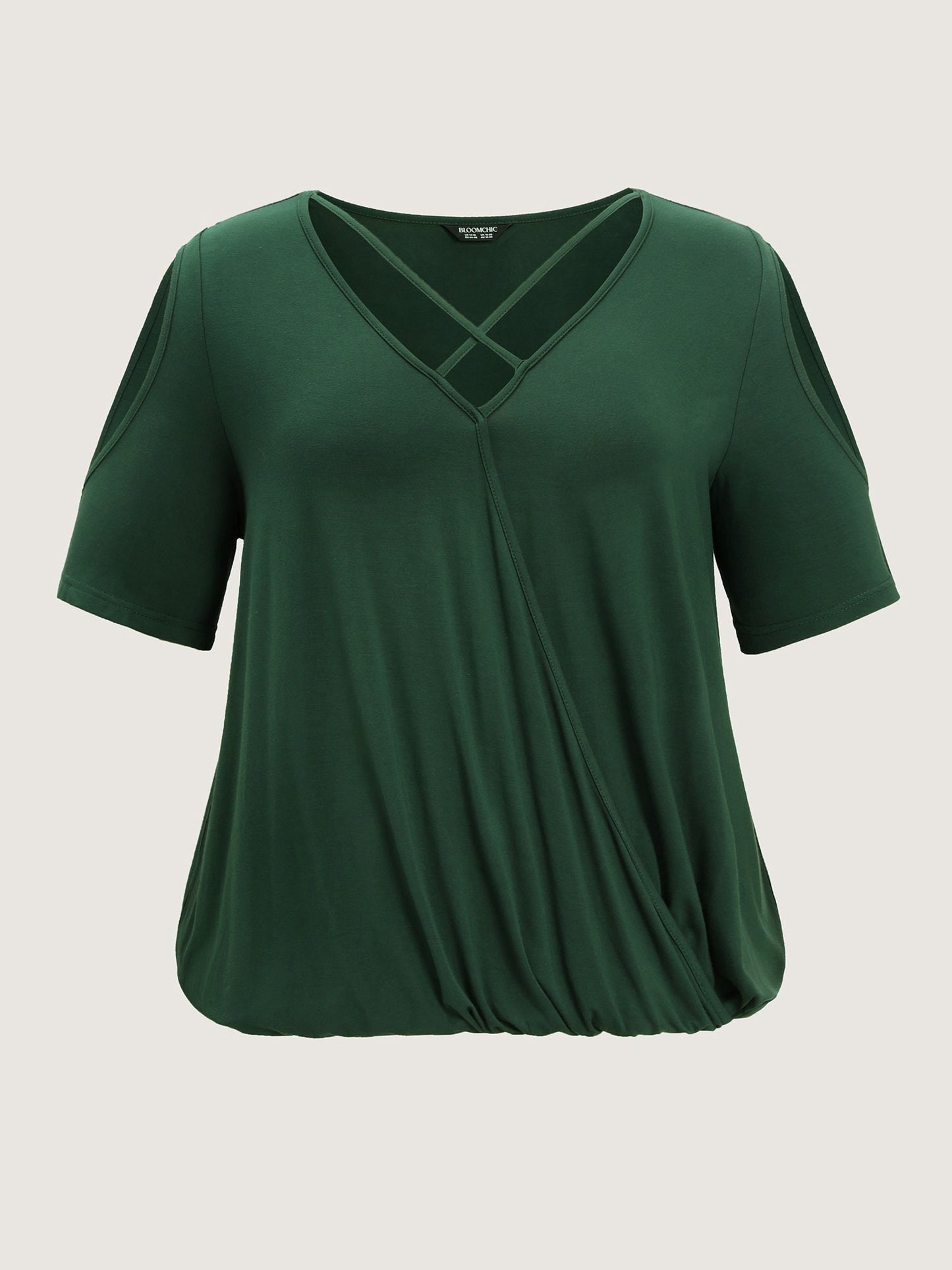 Supersoft Cold-Shoulder Knit Flowy Top
