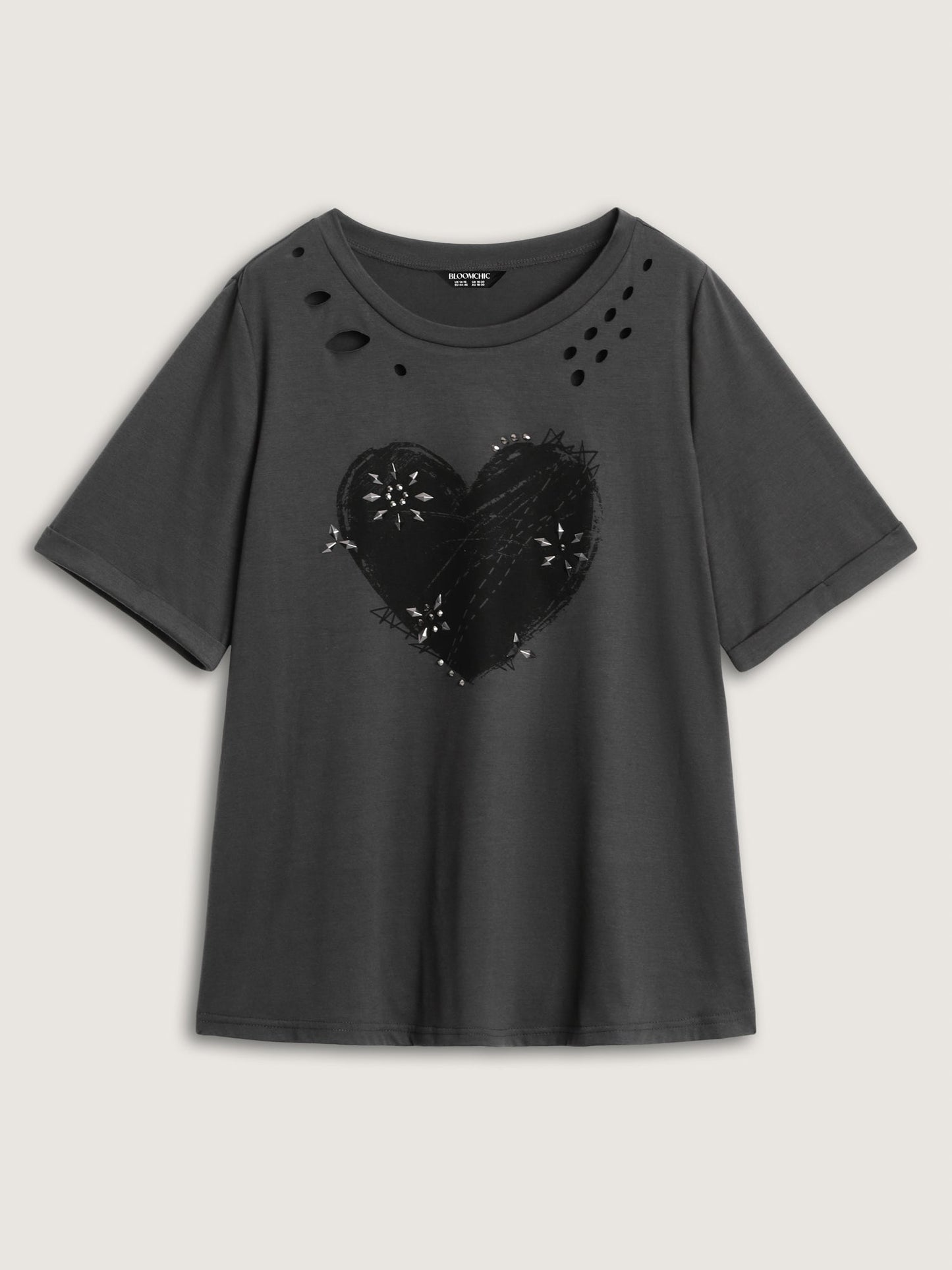 Supersoft Hot Fix Rhinestone T-Shirt