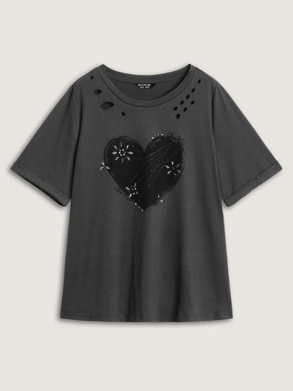 Supersoft Hot Fix Rhinestone T-Shirt