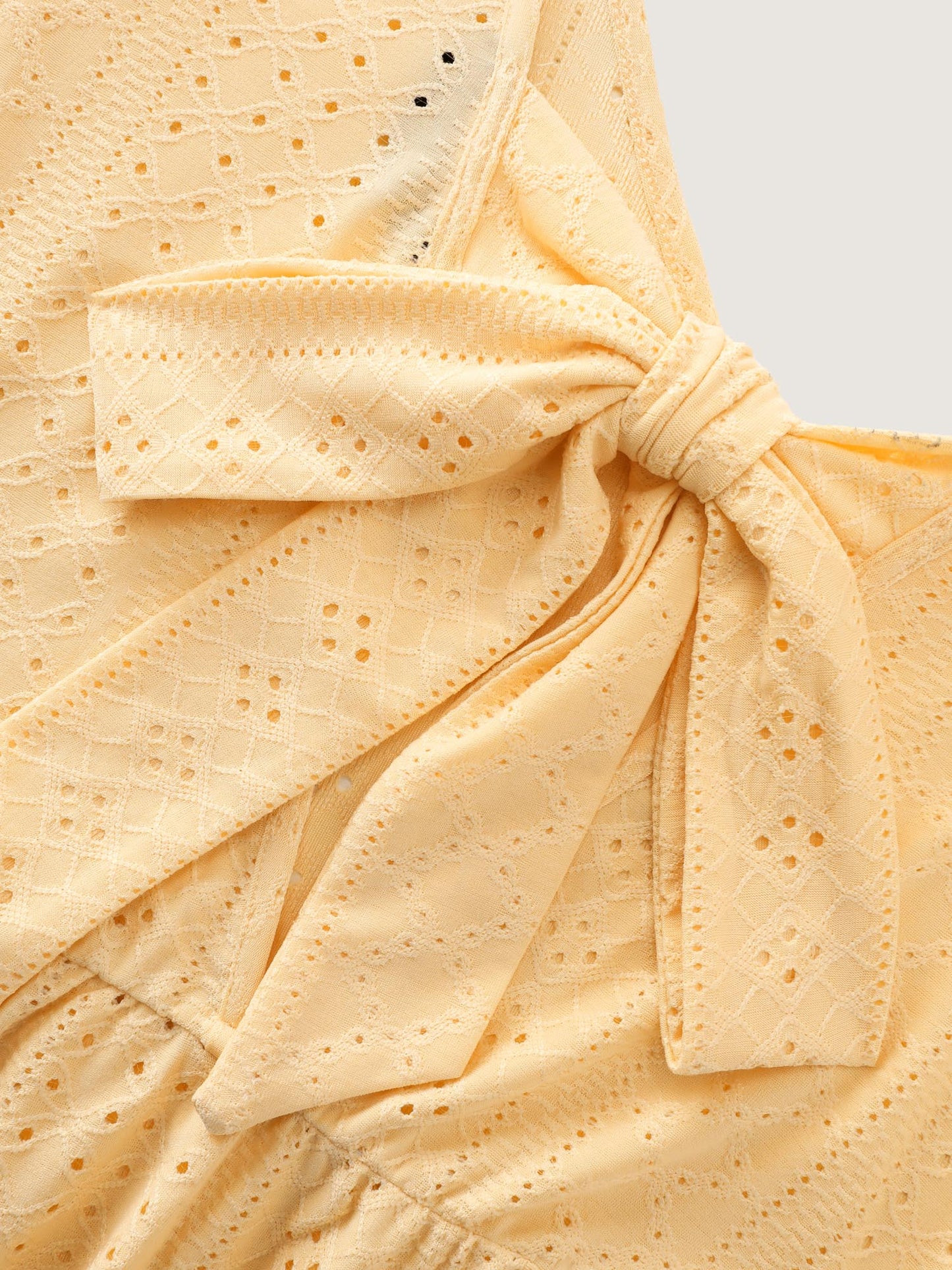 Textured V-Neck Babydoll Knit Top
