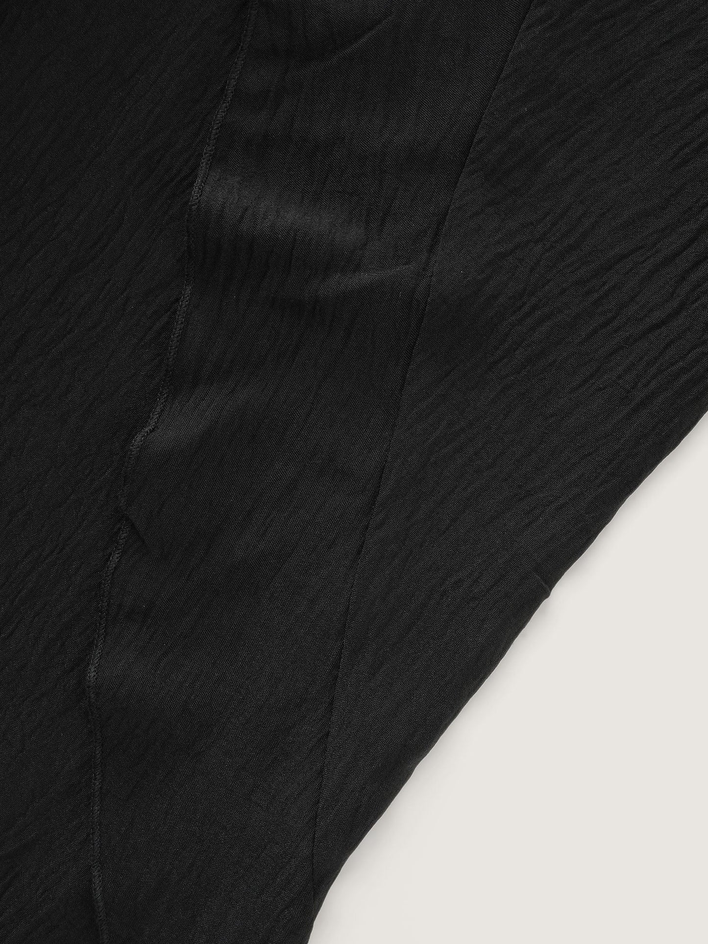 Stretchy Ruffled Trim Wide-Leg Pants