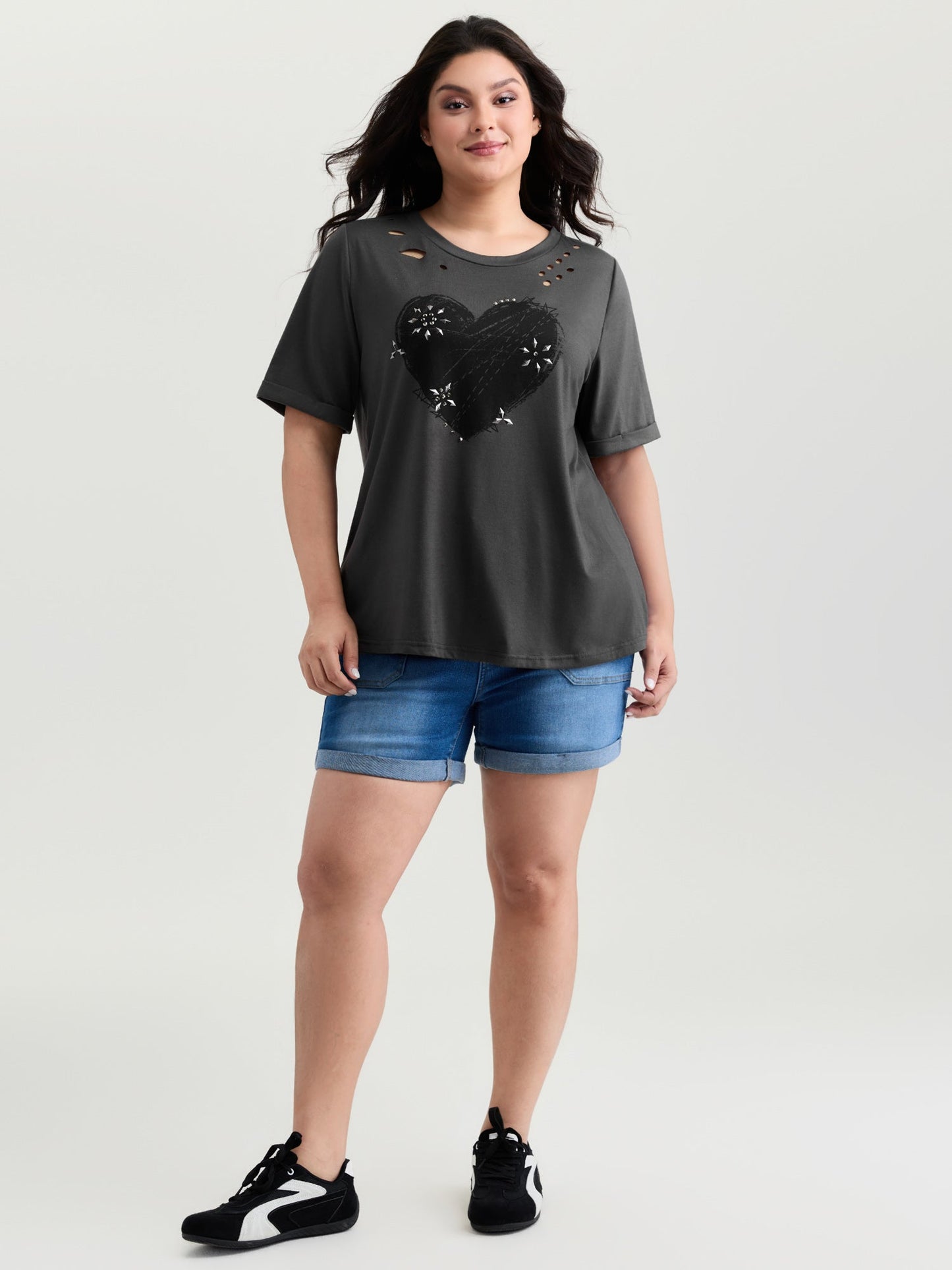 Supersoft Hot Fix Rhinestone T-Shirt