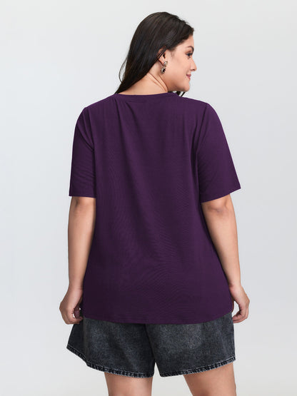 Celestial Print Round Neck T-Shirt