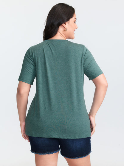Supersoft Vintage Stamps Print T-Shirt