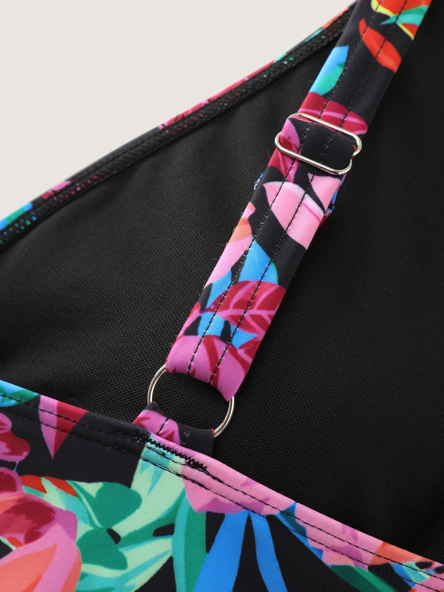 Tropical Escape Print Sarong One-Piece Swimsuit