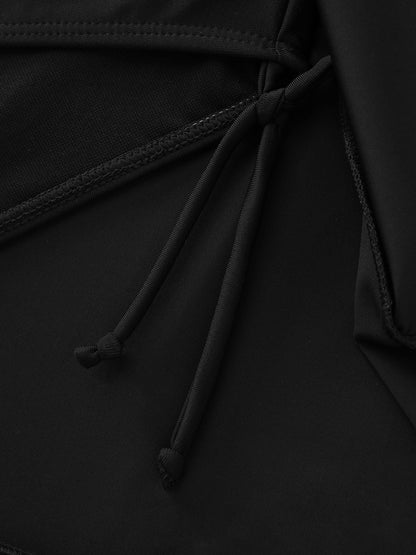 Ruffled Layered Plain Swim Bottoms