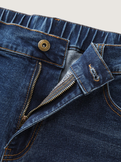 Hip Lifting No Gap Waist Skinny-Fit Denim Shorts