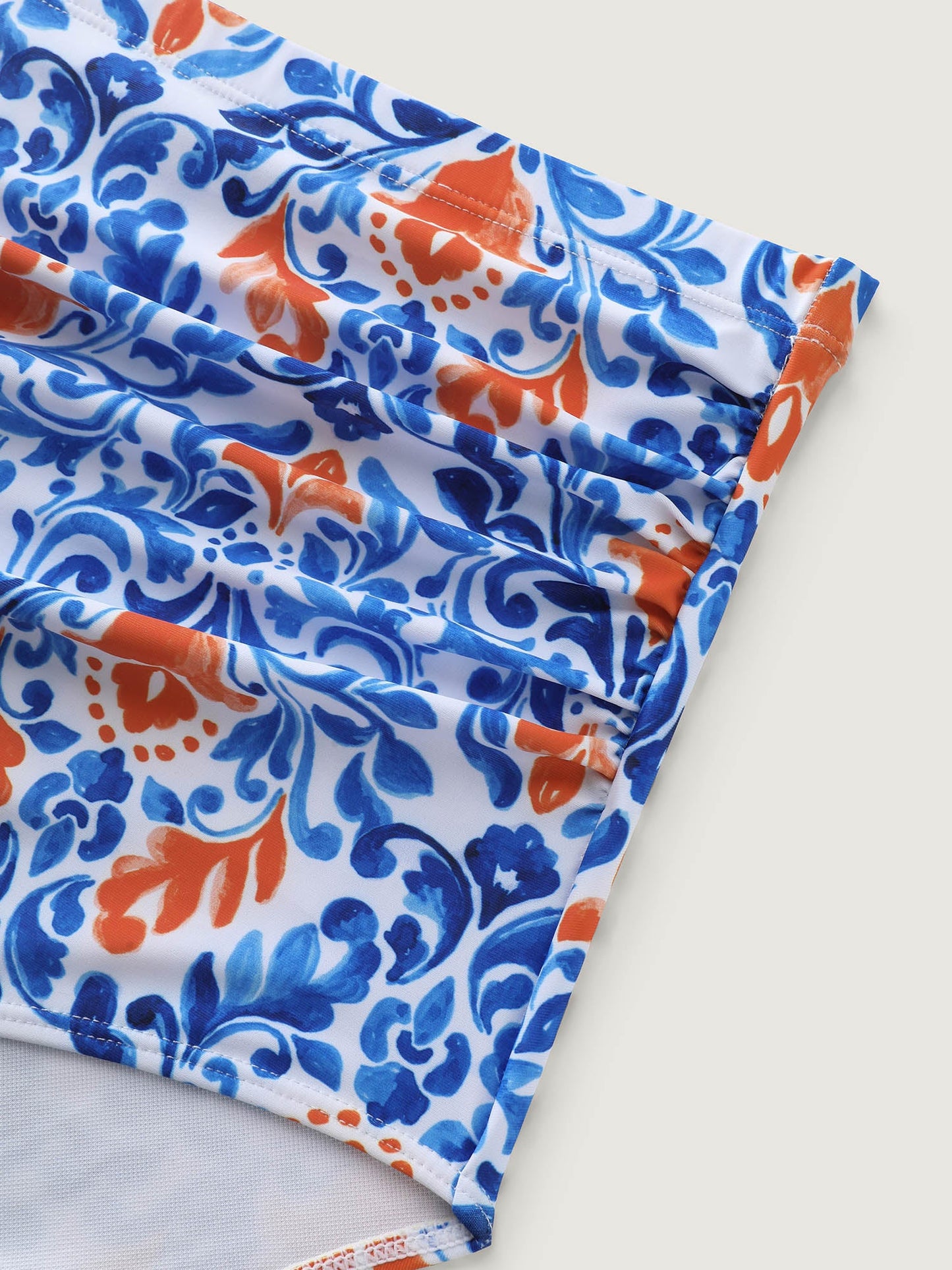 Breezy Print Pocket Surplice Swim Dress