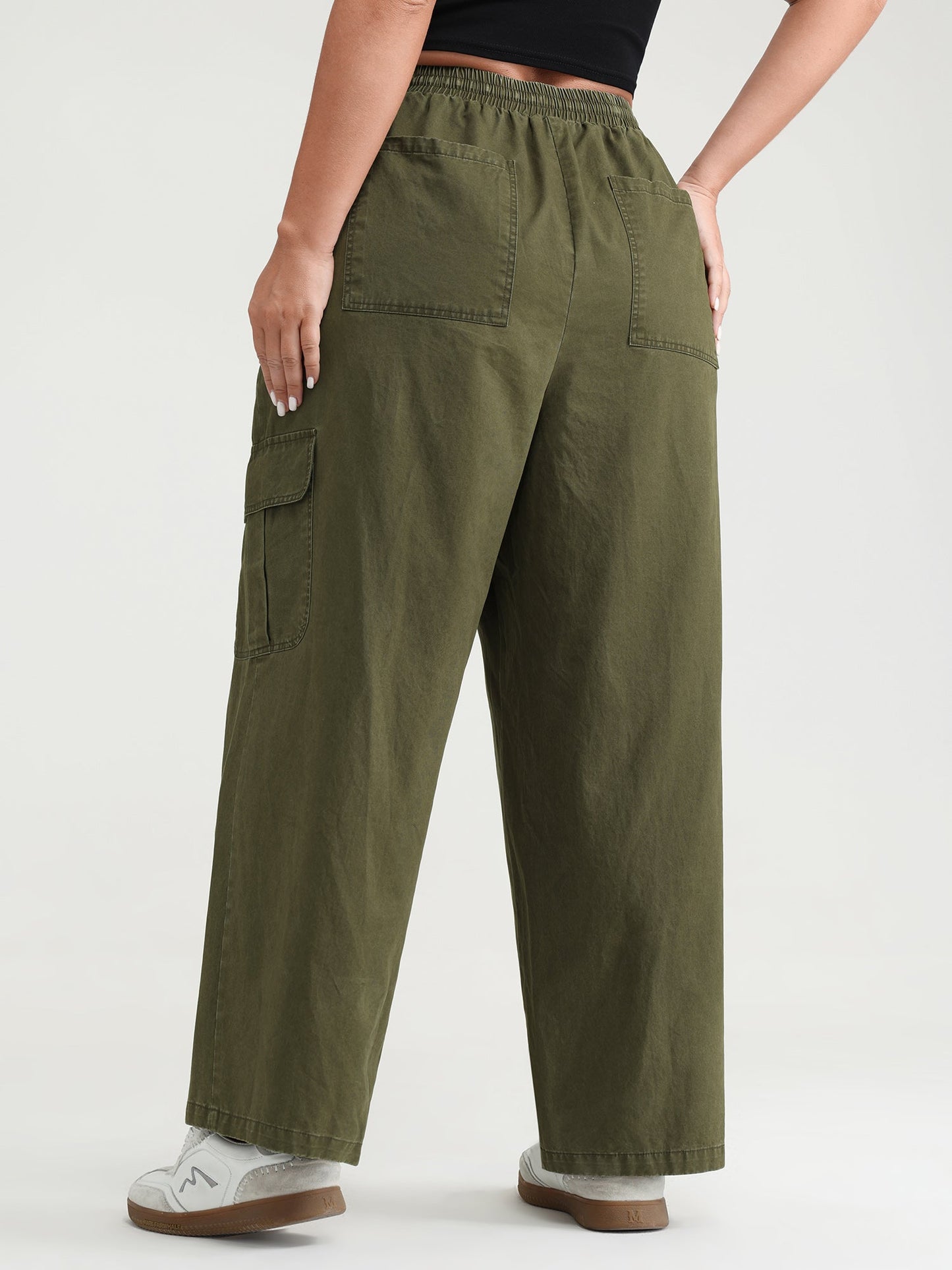 Pure Cotton Distressed Washed Pants