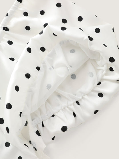 Timeless Polka Dots Neck-Tie Blouse