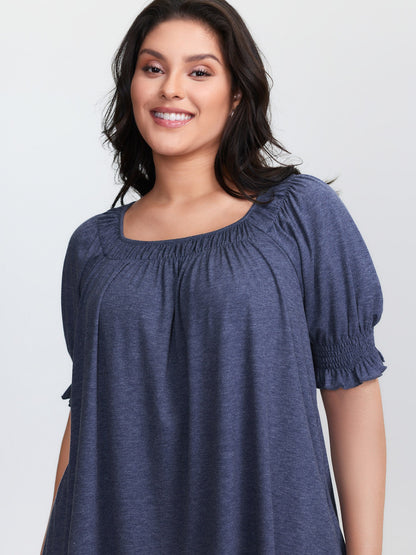 Supersoft Pleated Bust-Friendly T-Shirt